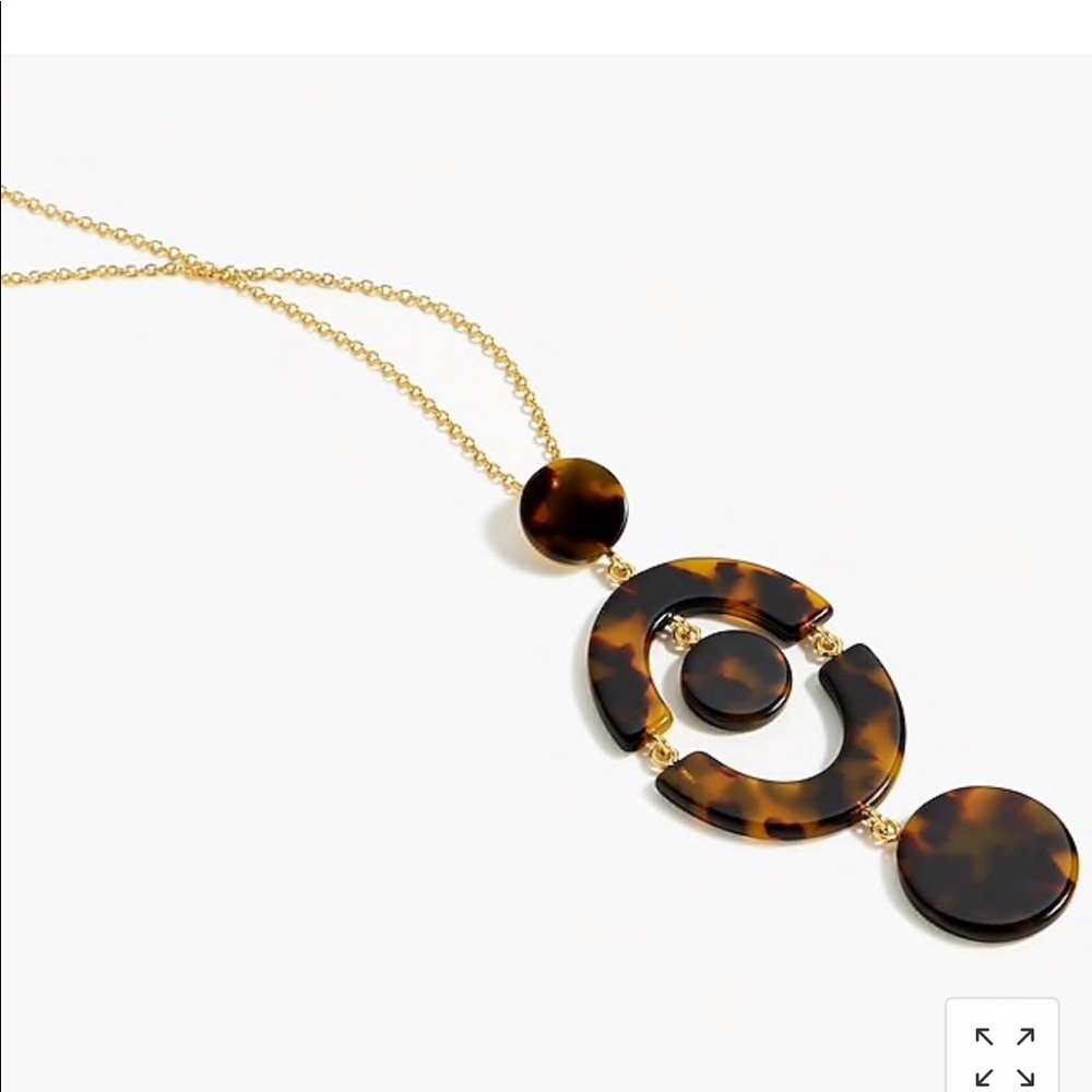 J.crew tortoise orbit necklace